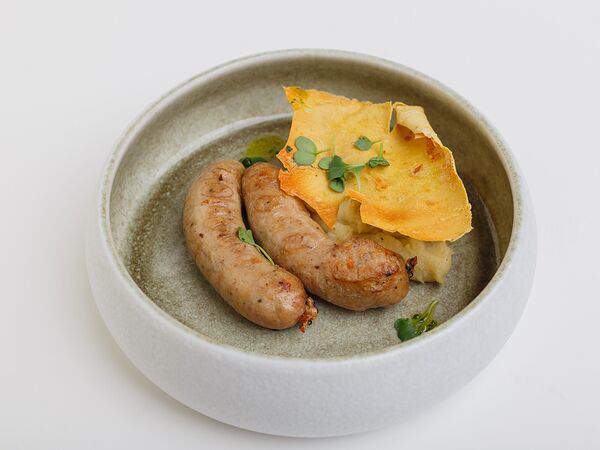 Глупый француз - Домашние колбаски с трюфельным пюре