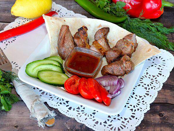 Донер кебаб - Шашлык баранина мякоть