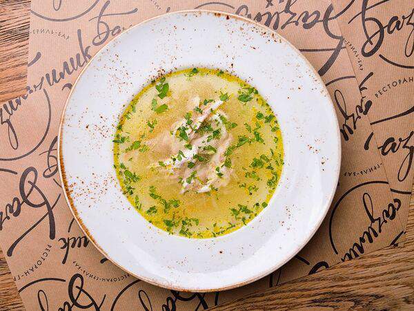 Базилик - Суп из фермерского цыпленка с домашней лапшой