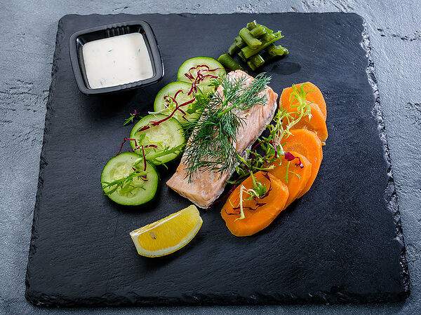 Чайхона №1 Братьев Васильчуков - Сёмга на пару с овощами