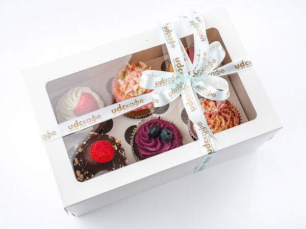 Udcкафе Upside Down Cake - Сет из 6 Big капкейков