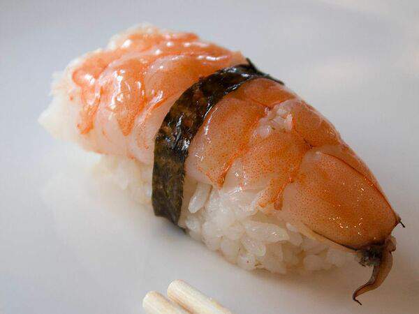 Море в коробке - Суши с тигровой креветкой