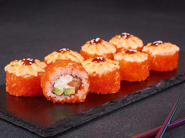 СушиСет - Ролл Запеченный сырный с лососем