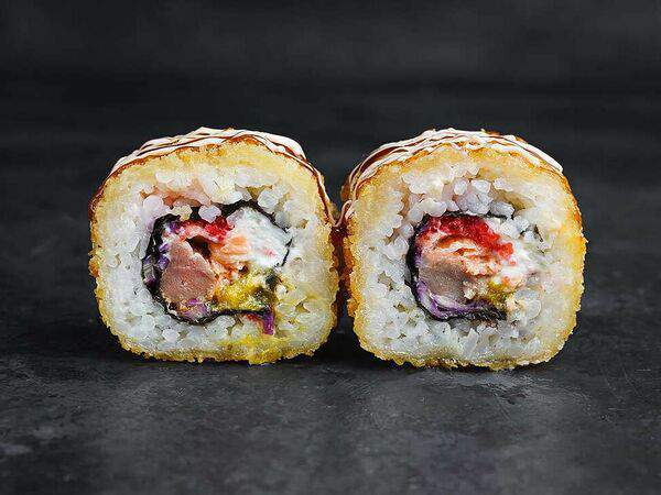 Tsunami - Кранч-ролл с лососем и тунцом