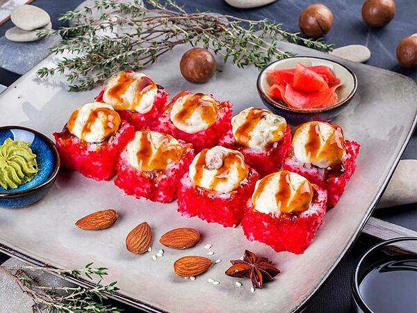 Дом роллов - Запеченный ролл Калифорния с угрем