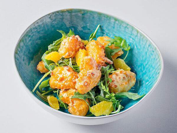 Udcкафе Upside Down Cake - Креветки попкорн