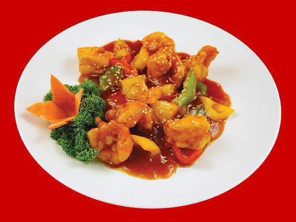 Индокитай - Креветки с болгарским перцем