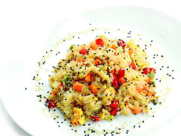 Саюри - Тяхан с курицей