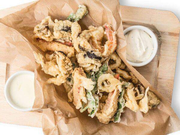 Фёст на Первомайской - Морепродукты и шиитаке в темпуре