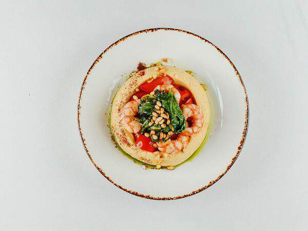 Огонёк - Хумус с креветками