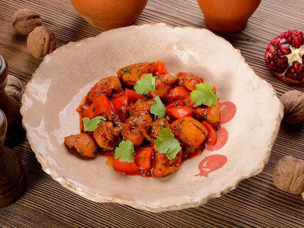 Пури-пури - Цыпленок Чахохбили в томатном соусе