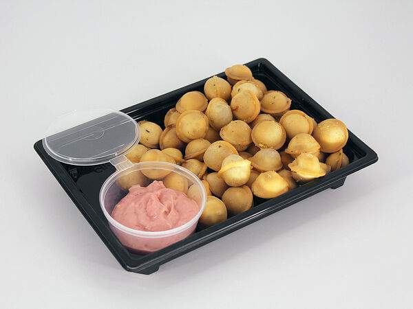 Чайник - Пельмени жаренные с соусом