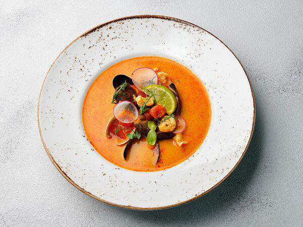 Базилик - Том Ям c креветками