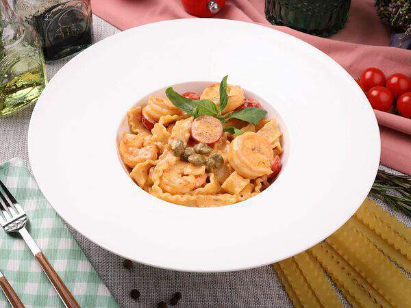 Caffe la vita - Мафальдине кон гамберетти