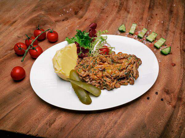 Долина солнца - Бефстроганов с пюре