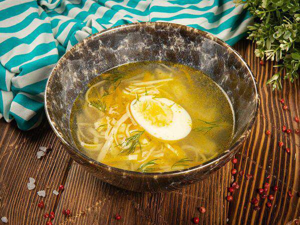 Menthol - Куриный с яйцом и домашней лапшой