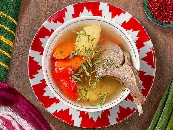 Чайхана Павлин-Мавлин - Суп Шурпа