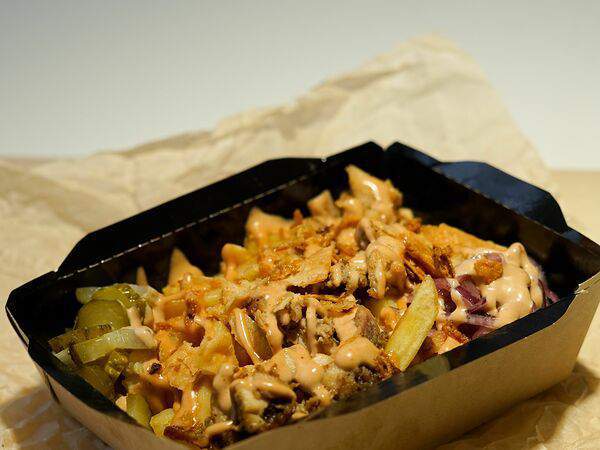 Крутил Вертел - Картофель фри с цыплёнком