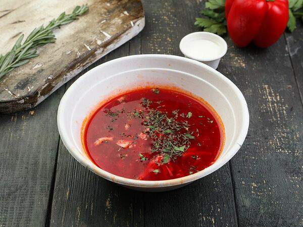 Хинкали Котэ - Наваристый борщ со сметаной