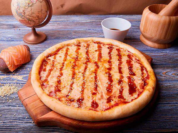 Пицца №1 - Пицца Лосось терияки