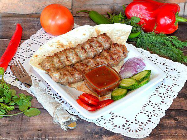 Донер кебаб - Люля-кебаб из баранины