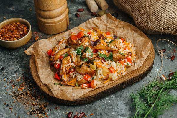 Батони - Рис с курицей и овощами