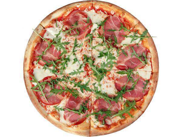 Добропицца - С сыровяленой свининой и руколой