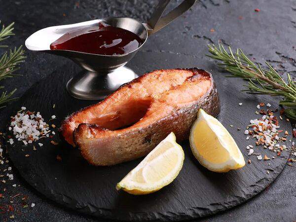 Шашлычный домик - Сёмга-лосось на мангале