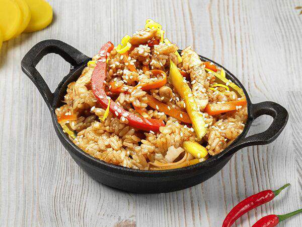 Я люблю суши - Рис с курицей и соусом Кимчи