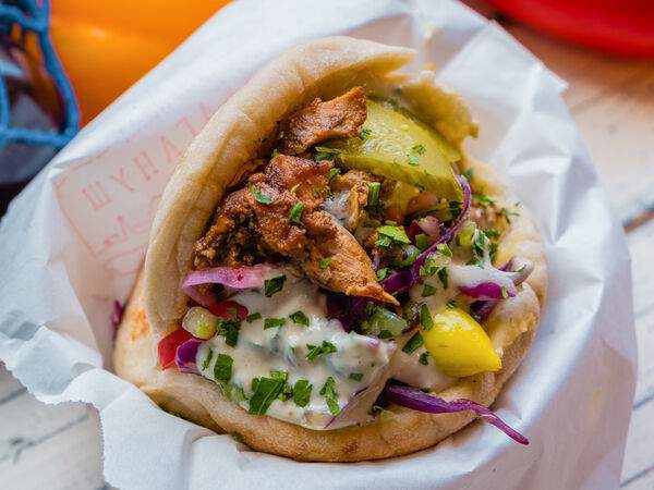 Бабагануш - Шварма в пите