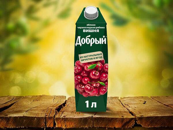 Евразия-Экспресс - Добрый нектар из яблок, черноплодной рябины и вишни 1л