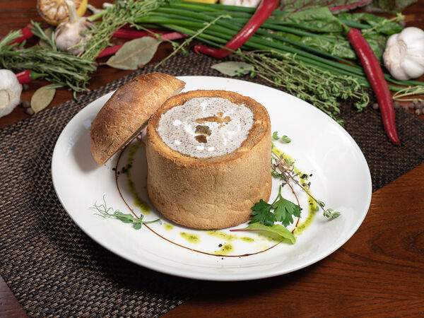 Британника - Суп-пюре из белых грибов