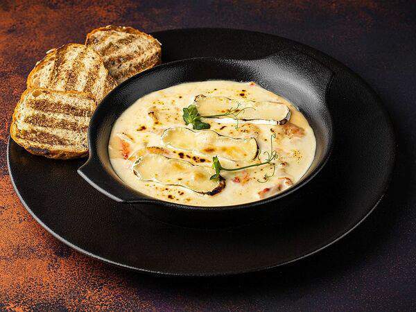 Tritonia - Сливочно-сырное фондю с крабом и креветками