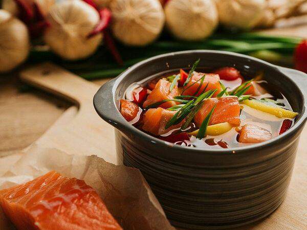 Налепили - Уха из семги