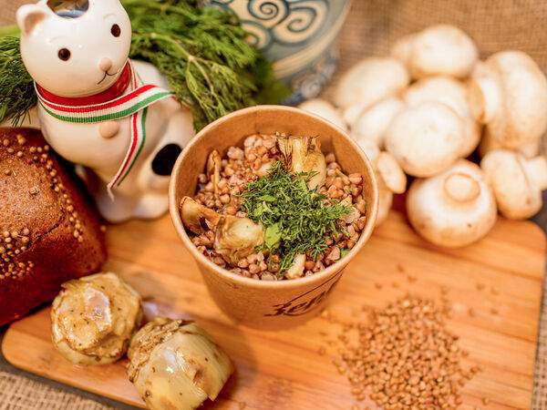 Зерно - Греча с артишоками и шампиньонами