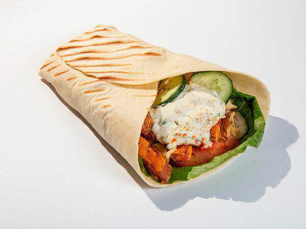 Я люблю тебя - Сувлак с копченой курицей и бататом