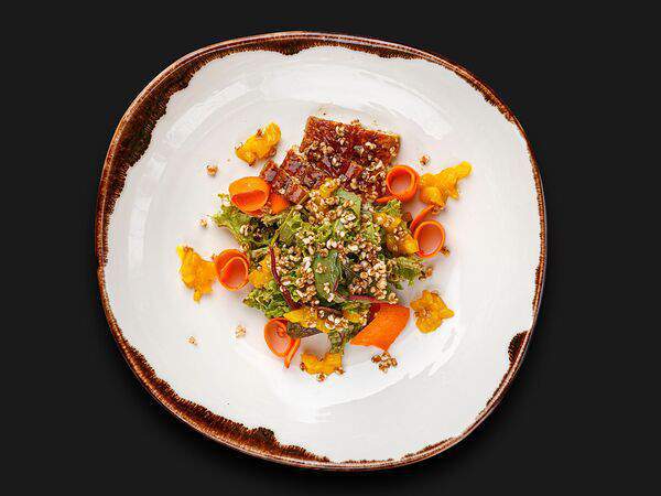 Клава Шиффер - С угрем, манговым чатни и попкорном из гречки