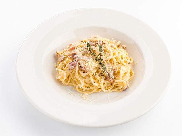 Udcкафе Upside Down Cake - Спагетти Карбонара