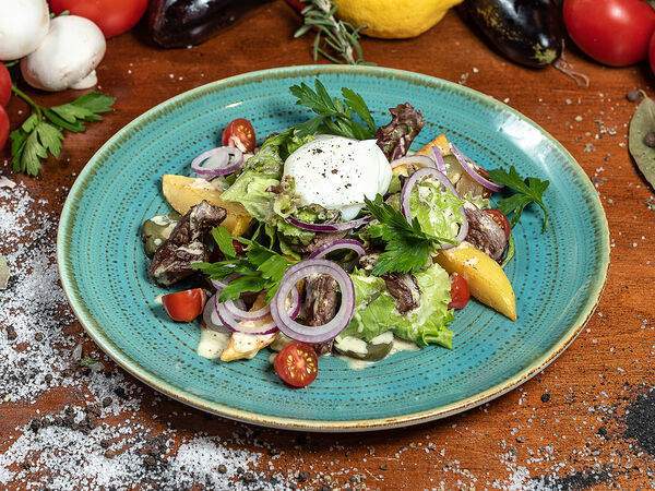 Хмель - Салат с жареной говядиной