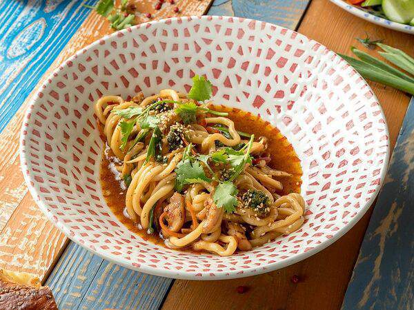 Чайхана neft lounge - Вок Лагман с курицей