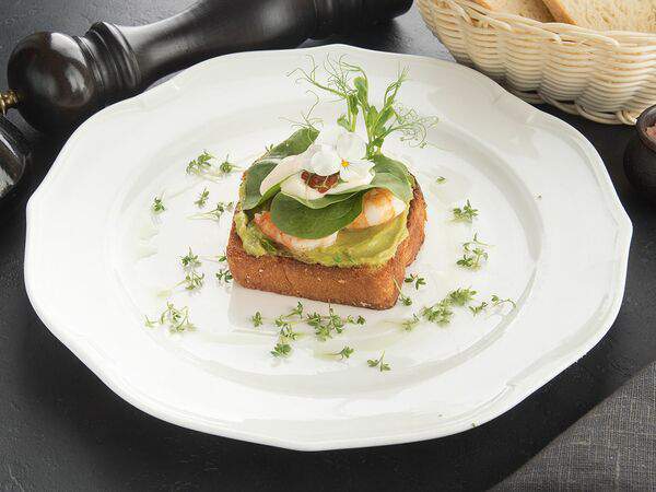 La Scala Trattoria Ignazio - Брускетта на хлебе бриошь с креветками