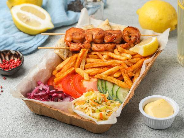 The Gyros Bistro - Сувлаки из креветок на гриле