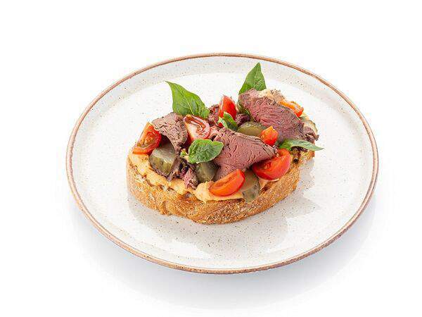 Шоколадница - Брускетта с ростбифом