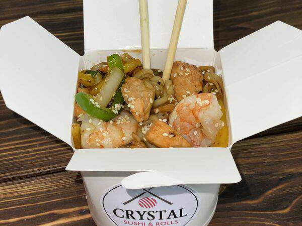 Crystal Sushi & Rolls - Вок с креветкой