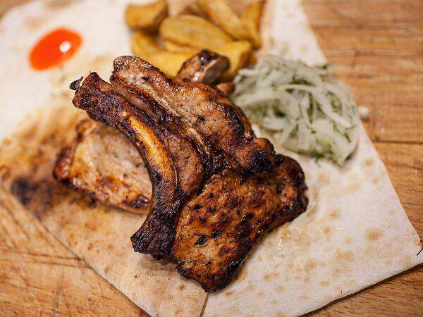 Абрикос - Шашлык из cвинoй корейки