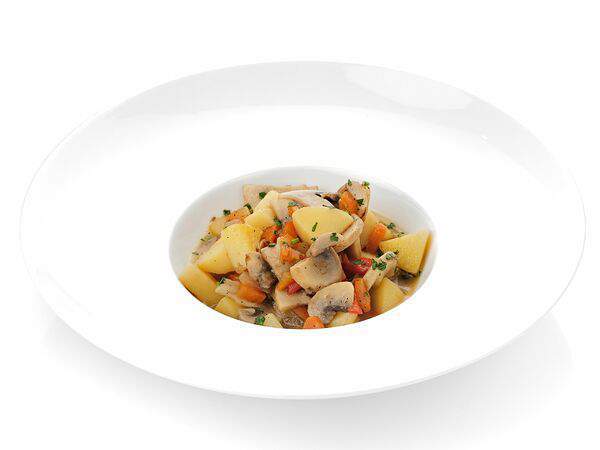 Ближе к делу - Рагу из грибов и болгарского перца