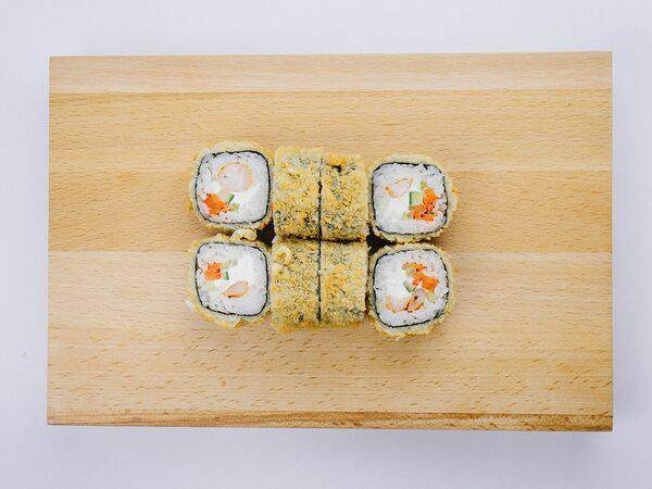 Бобы - Темпура с креветкой