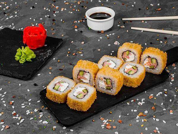 Суши Пати - Теплый с копченным лососем