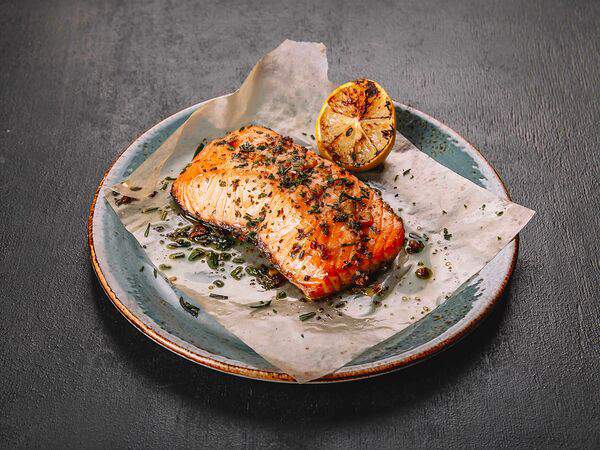 Krevetka Seafood - Стейк из подкопченного лосося