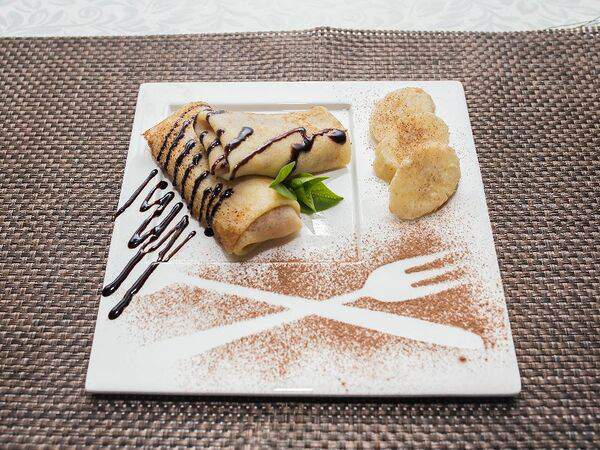 Сэндвичная - Блины с бананом и сливочным сыром